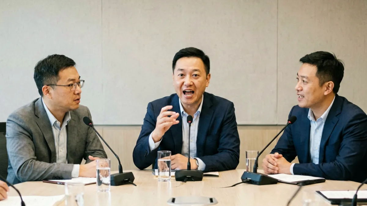 黑料正能量热门视频：三位当事人围坐圆桌对质的真实录像截图